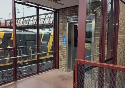 Moss Vale Train Station – Lift Shaft Glass Installation