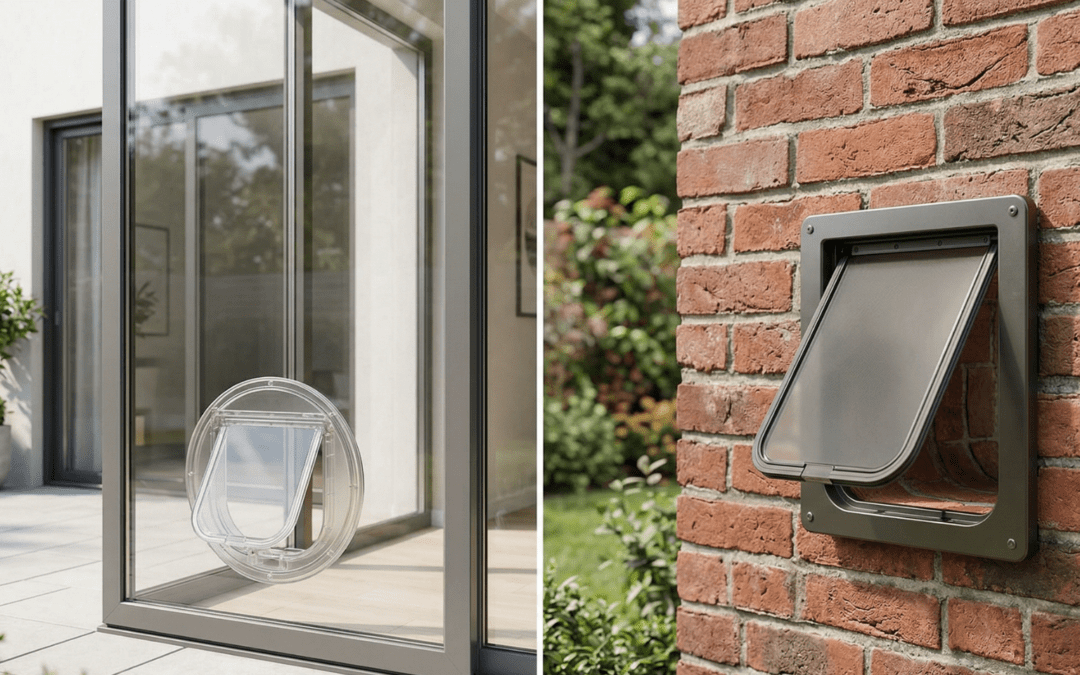 Pet Door in Glass vs Pet Door in a Wall: The Honest Comparison